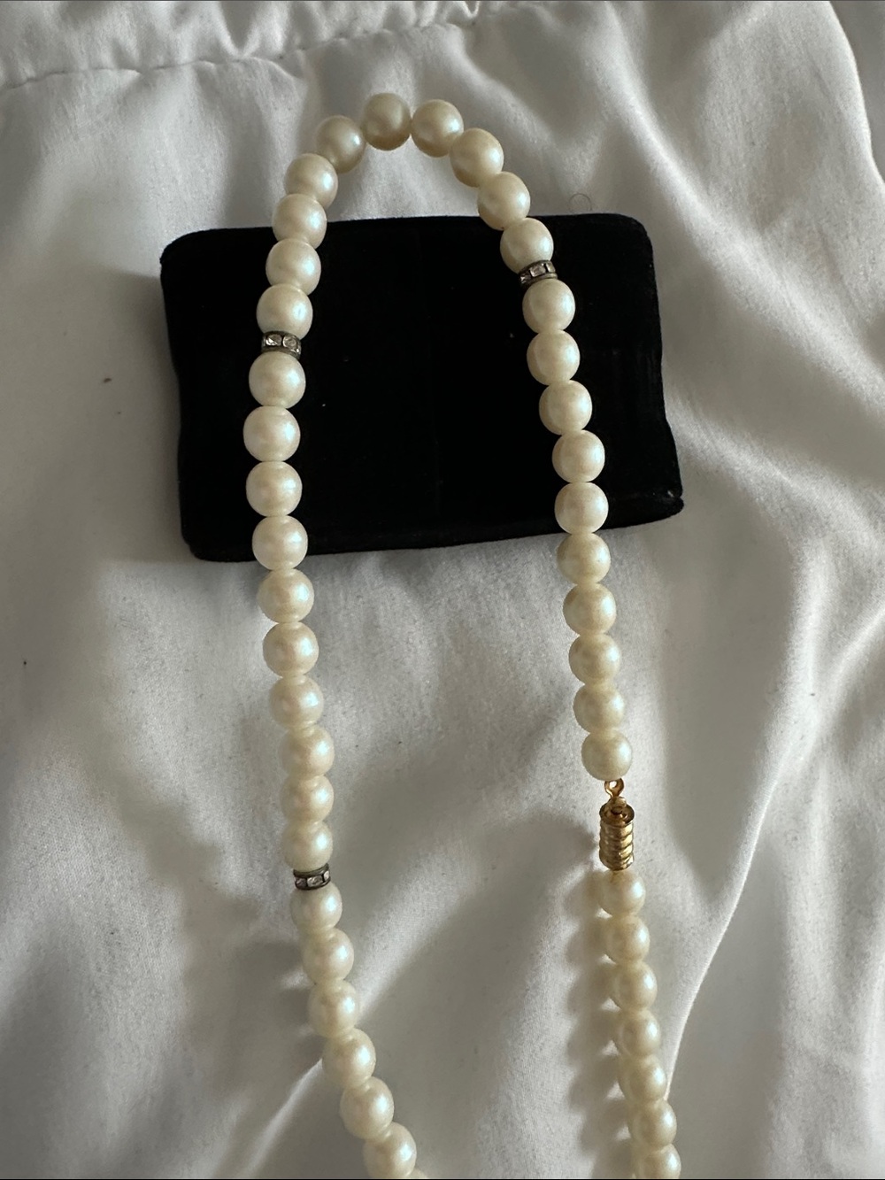 Classic Ivory faux Pearl Strand Necklace - Elegant Women's Jewelry